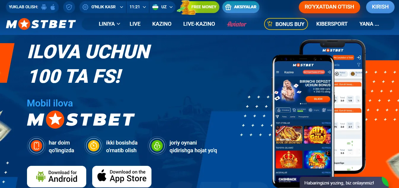 Mostbet APK — mobil o'yinlar uchun ilova va saytning mobil versiyasi