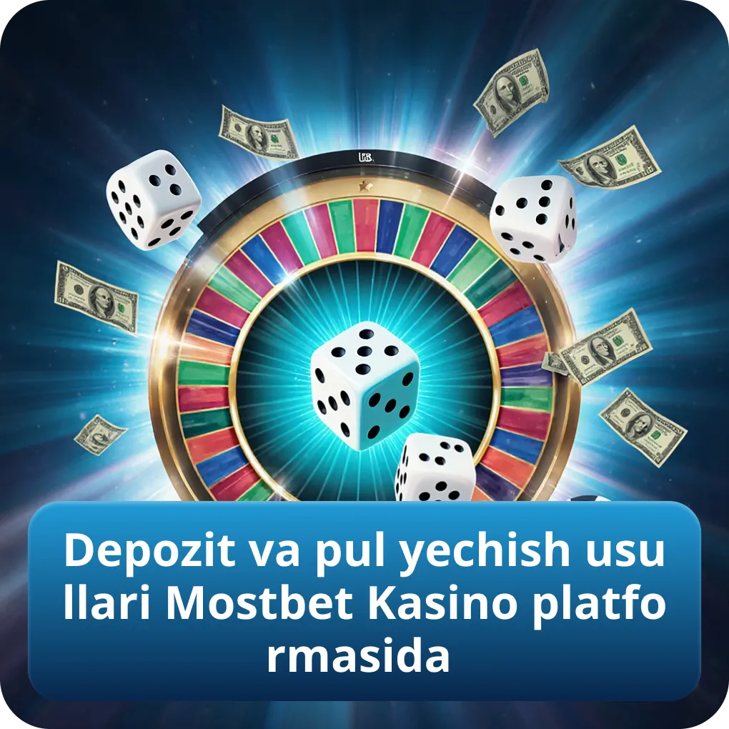 Depozit va pul yechish usullari Mostbet Kasino platformasida